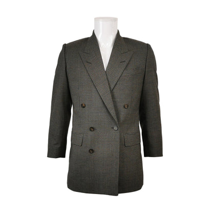 Balenciaga Wool Blend Lapel Long-Sleeve Coat 46