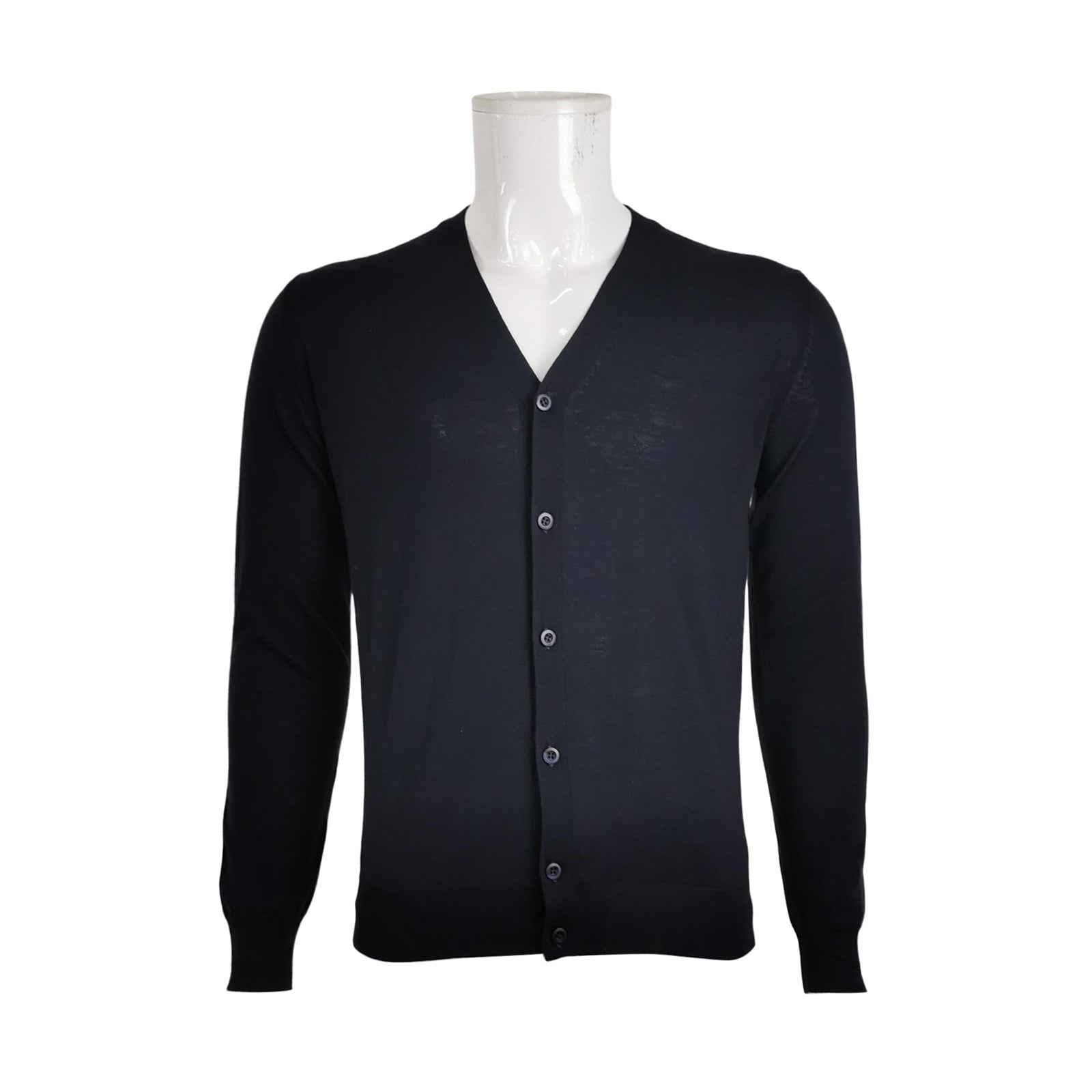 Prada Black V-Neck Buttoned Cardigan M