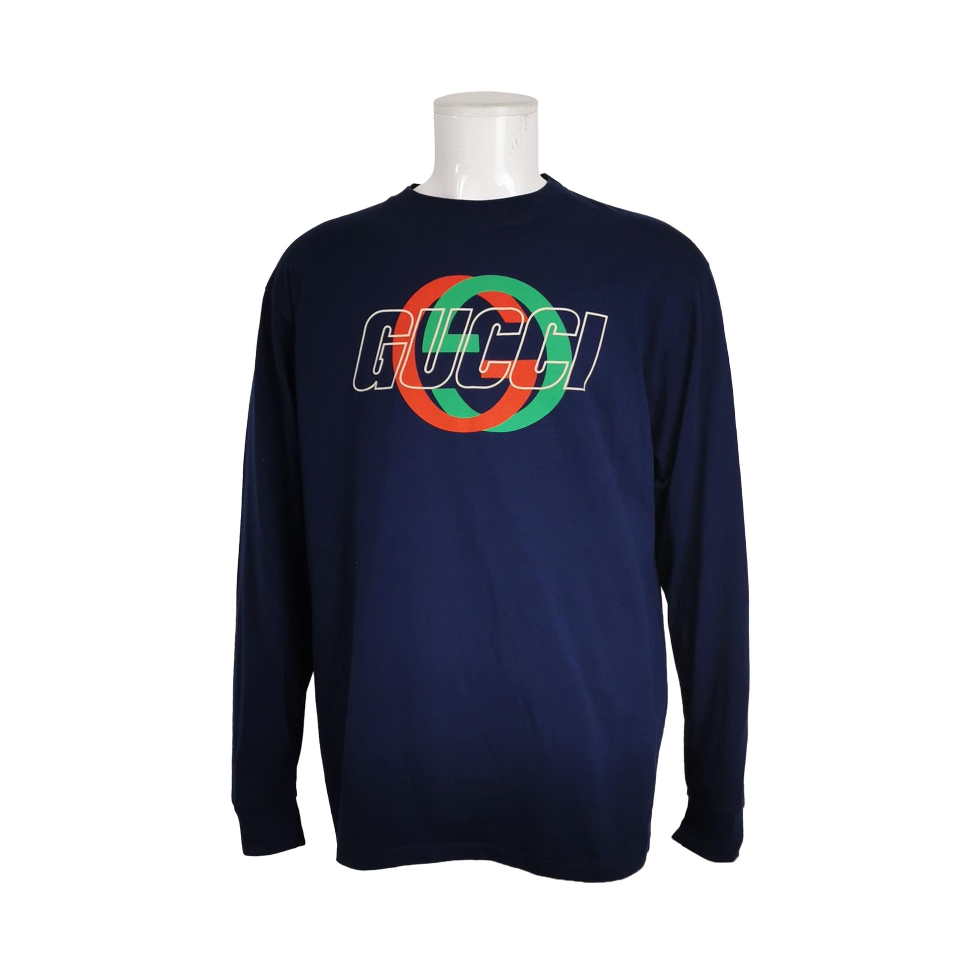 Gucci Colorblock Double G Crewneck Top S