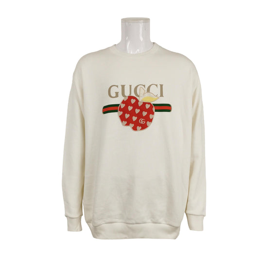 Gucci XXL Cotton Crewneck Logo Sweatshirt