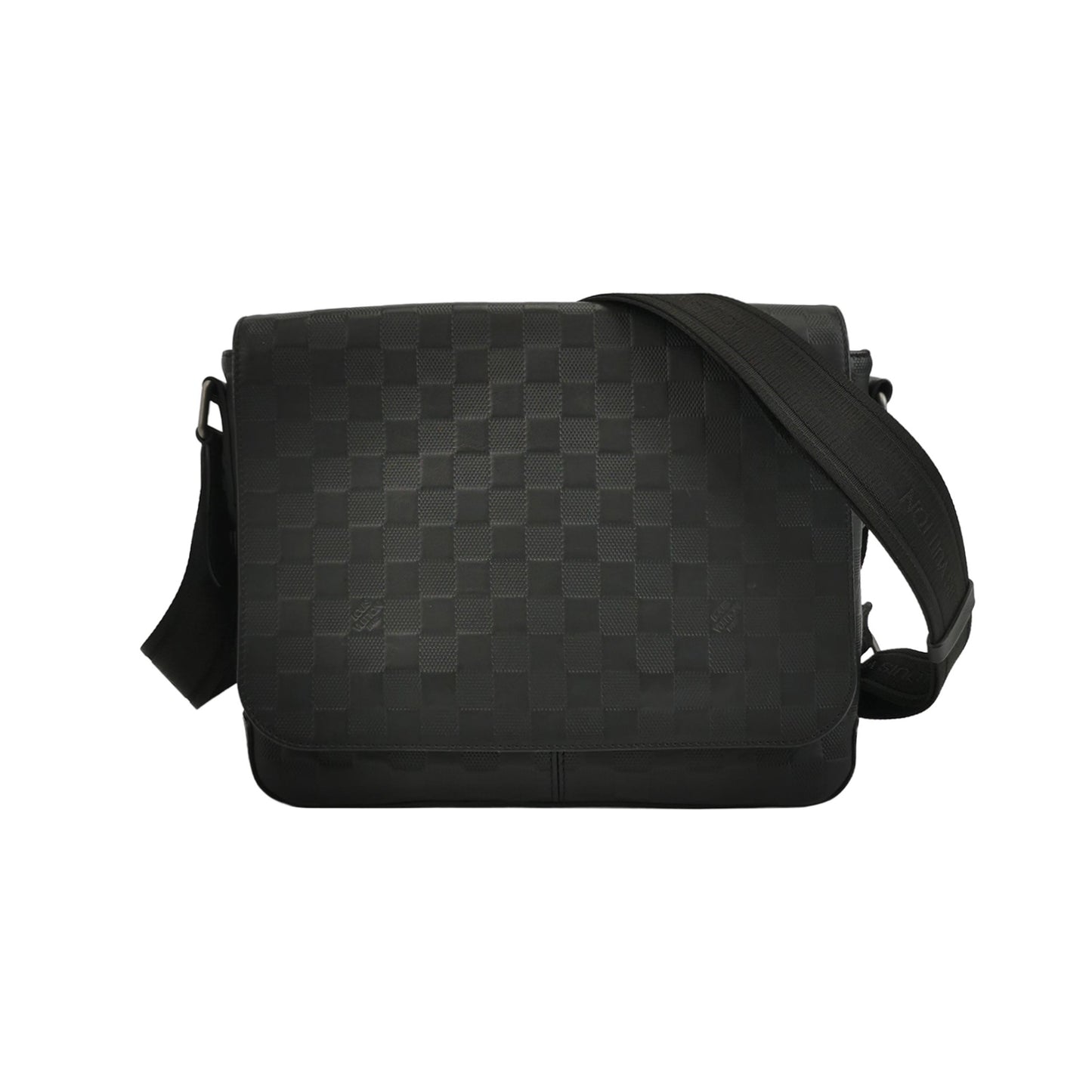 Louis Vuitton District Checkerboard Leather Crossbody Bag