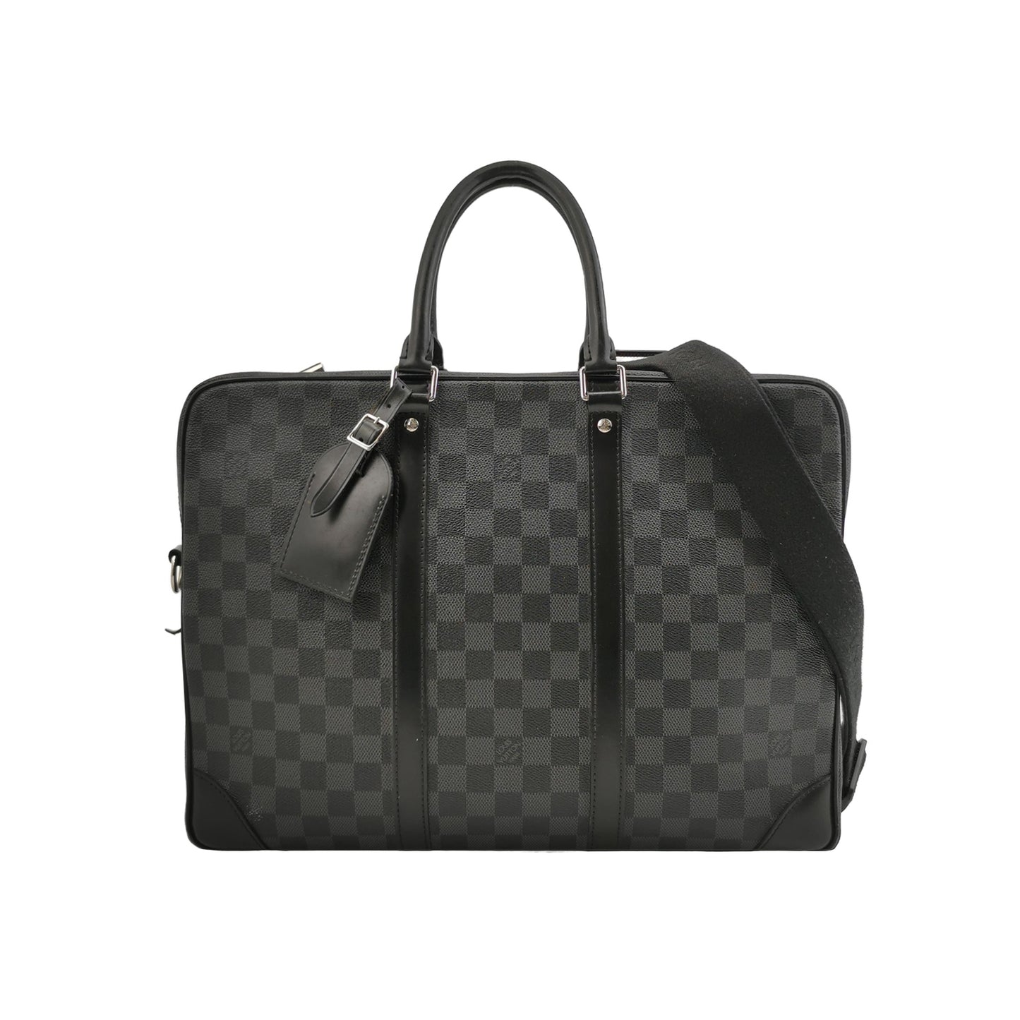 Louis Vuitton Damier Leather Briefcase Crossbody