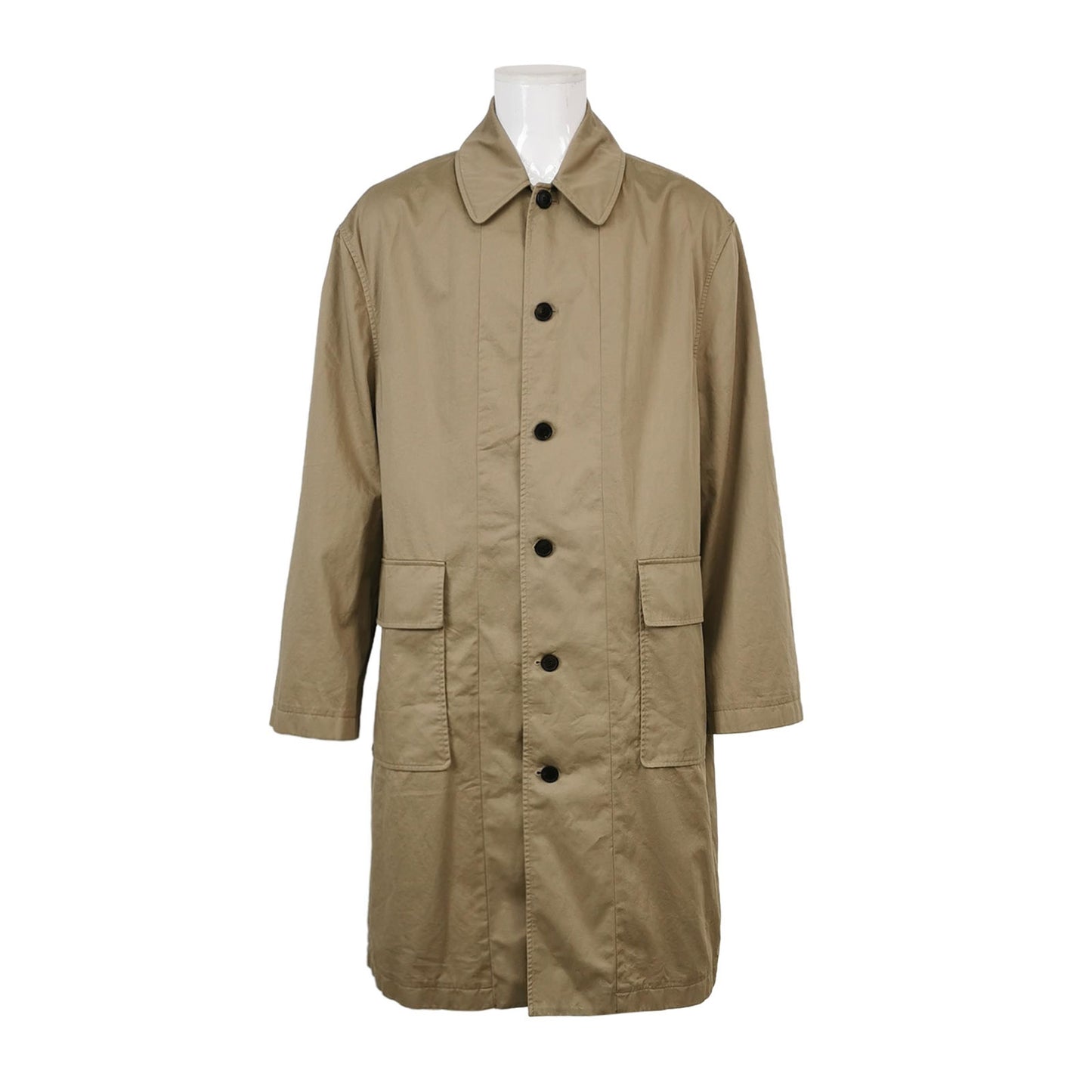Balenciaga XS Cotton Solid Long-Sleeve Trench Coat