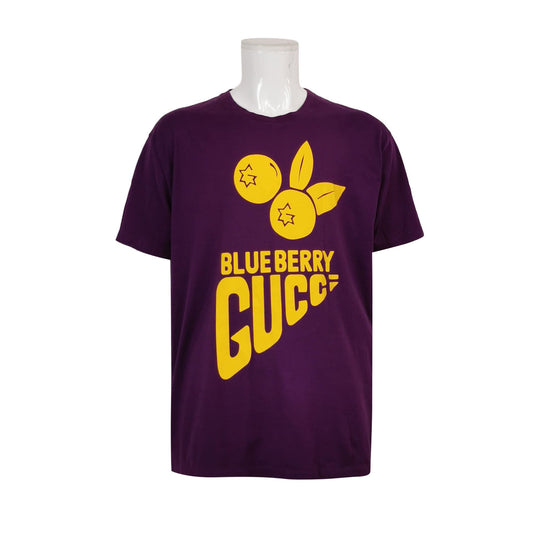 Gucci Blueberry Graphic Cotton Crew Neck T-Shirt S