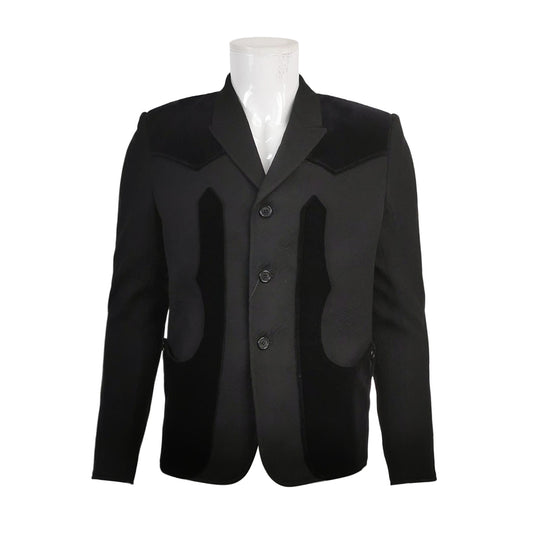 Saint Laurent Wool Single-Breasted Lapel Coat M