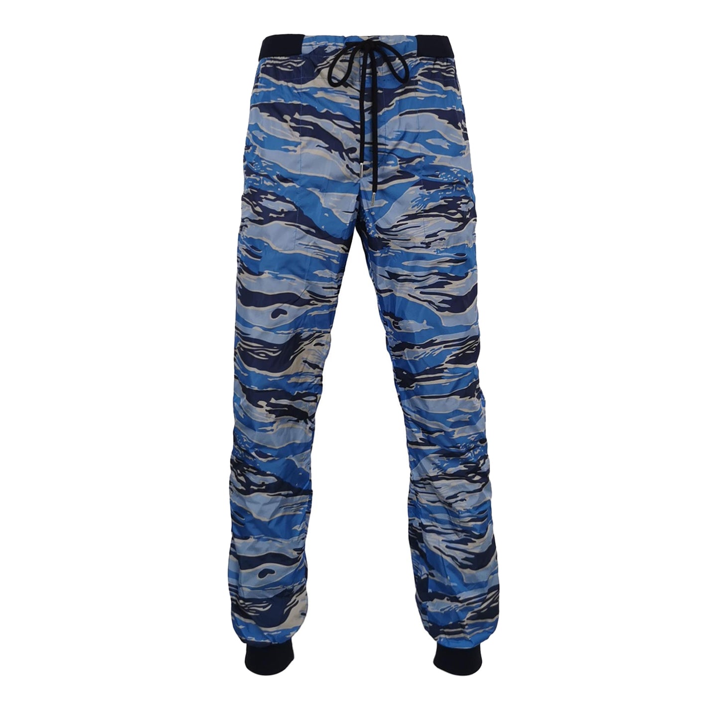 Moncler Blue Camouflage Drawstring Cargo Pants
