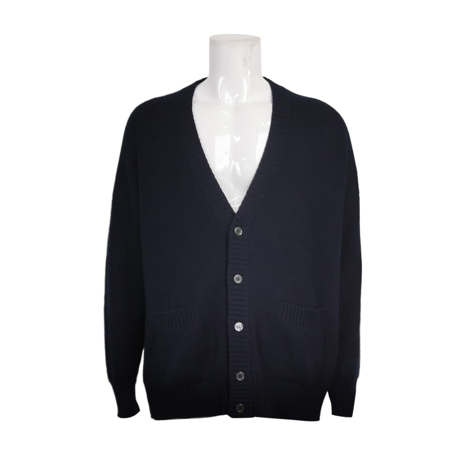 Prada V-Neck Single-Breasted Long-Sleeve Cardigan