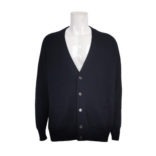 Prada V-Neck Single-Breasted Long-Sleeve Cardigan
