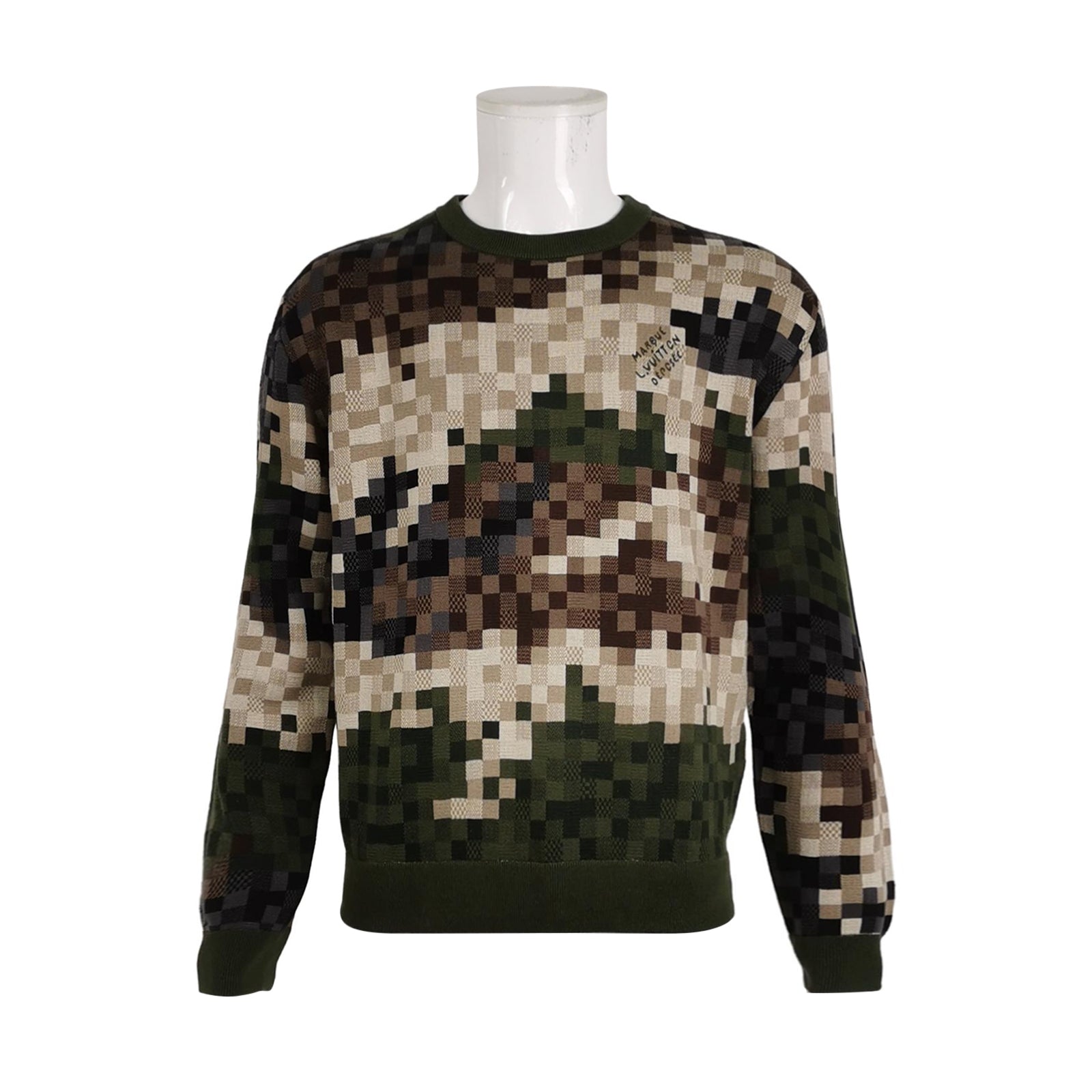 Louis Vuitton S Size Pixel Pattern Crewneck Sweater