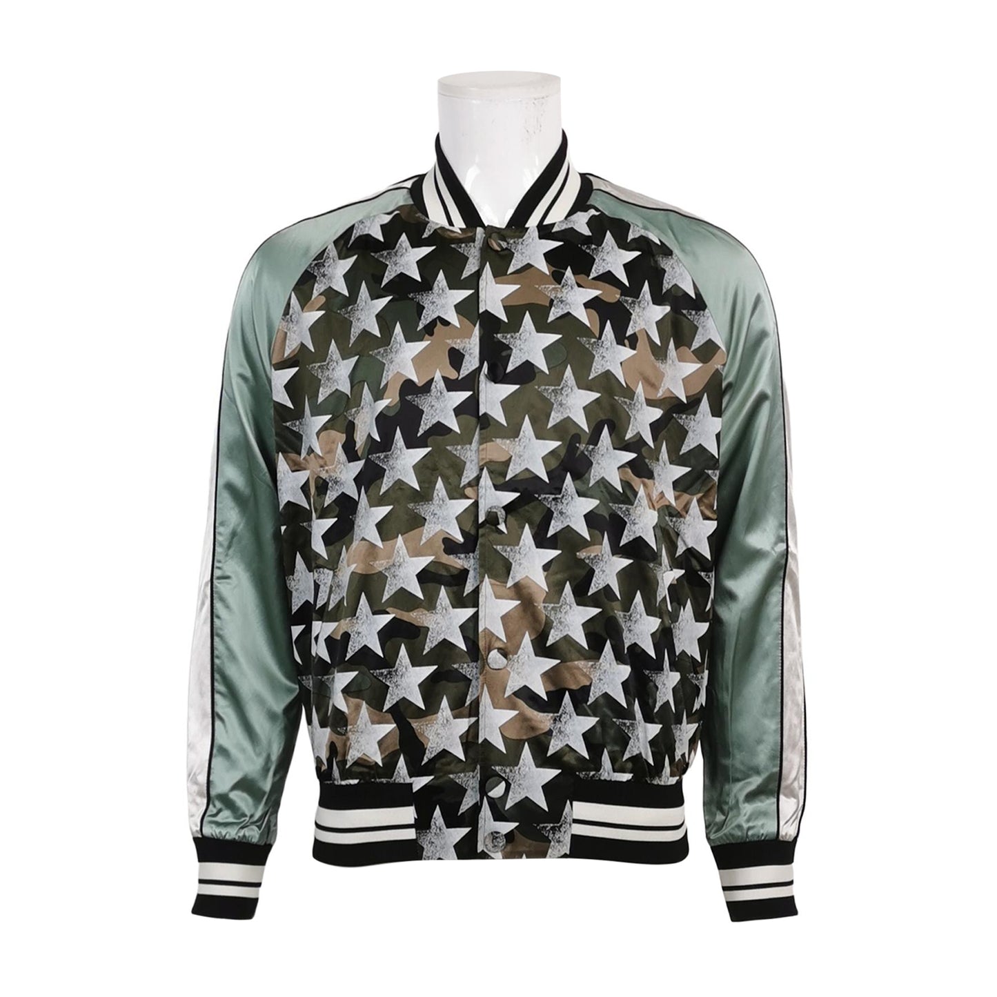 Valentino Camo Star Print Bomber Jacket