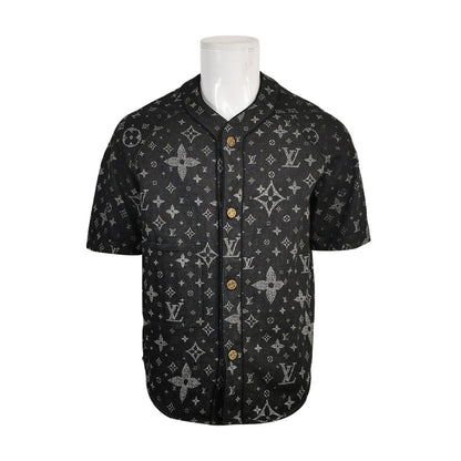 Louis Vuitton Monogram Cotton Short-Sleeve Shirt M