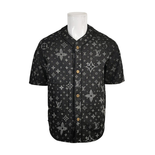 Louis Vuitton Monogram Cotton Short-Sleeve Shirt M