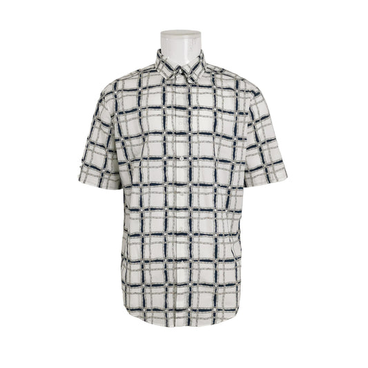 Louis Vuitton Checkered Short-Sleeve Shirt XXL