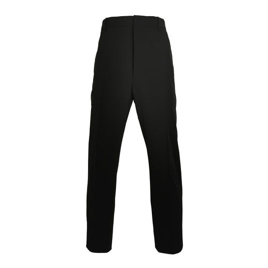 Prada Silk Contrast Stripe Logo Pants M