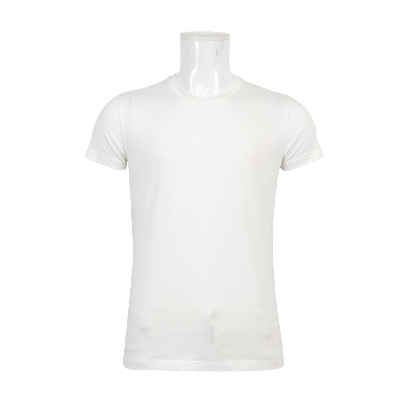 Moncler M Size Cotton Solid Crew Neck T-Shirt
