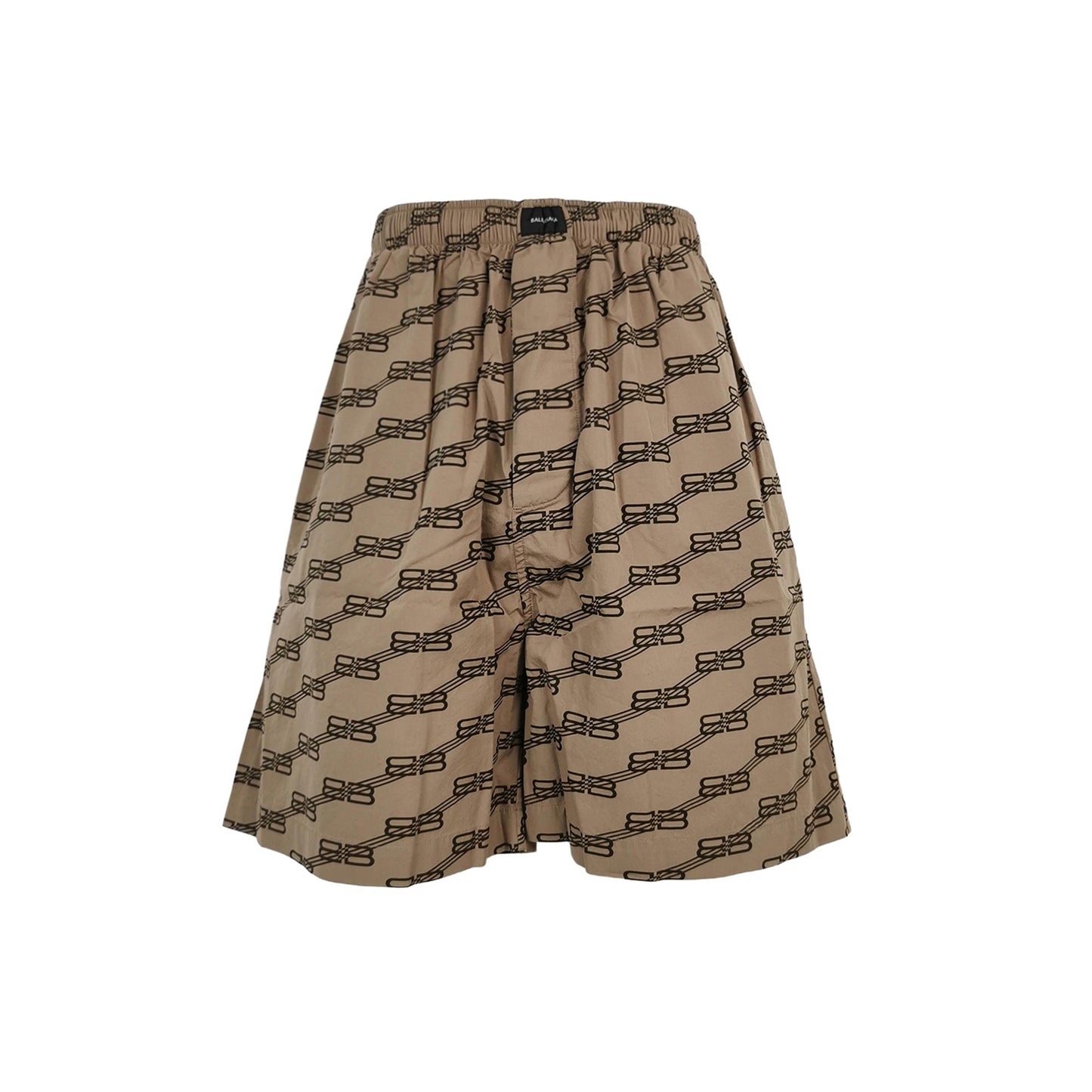 Balenciaga Logo Print Cotton Shorts S