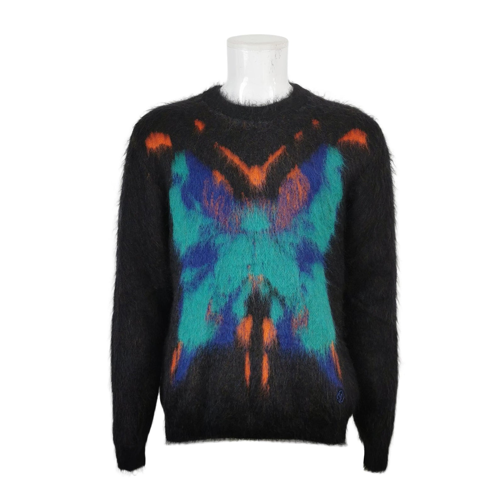 Louis Vuitton Mohair Butterfly Print Crewneck Sweater