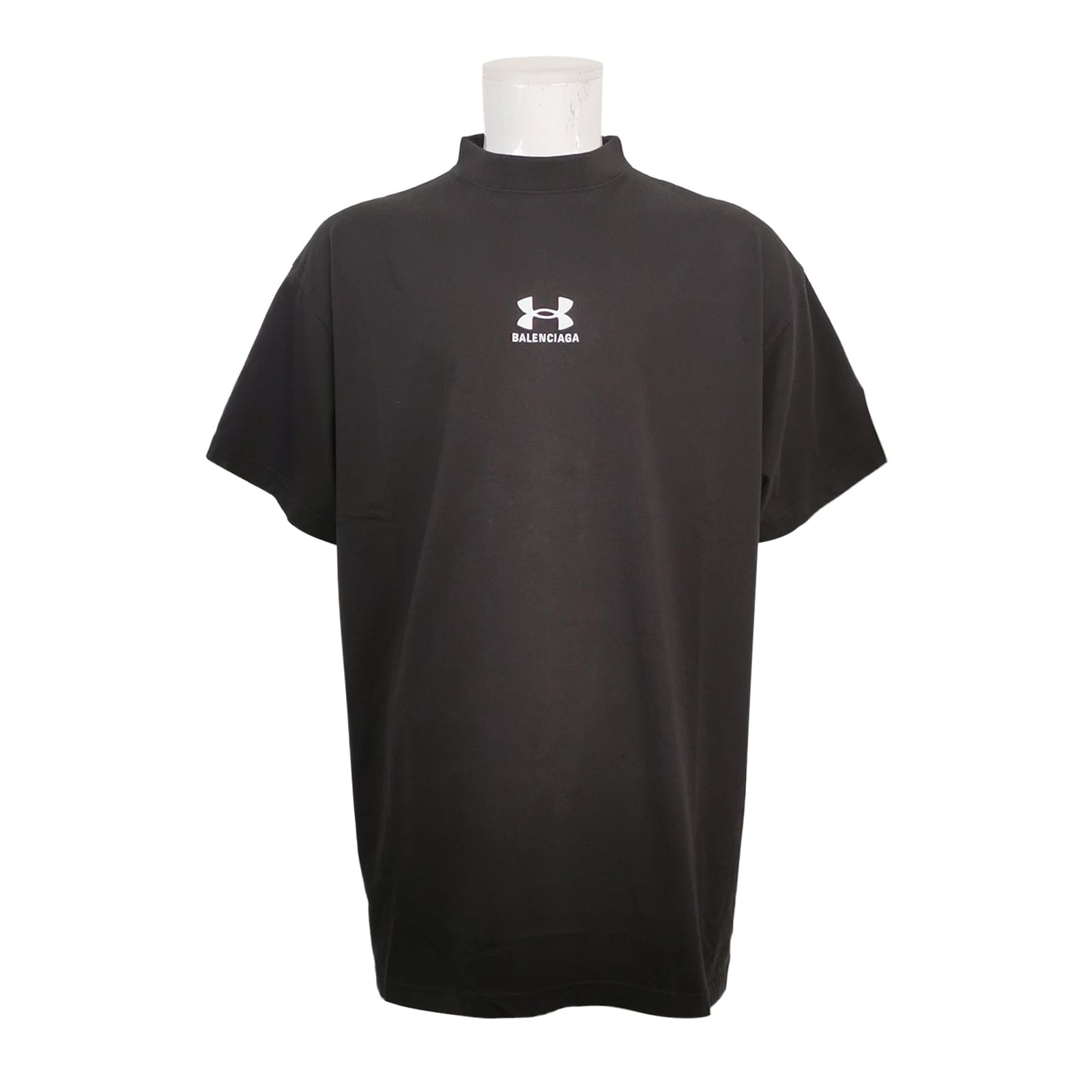 Balenciaga Black High-Neck Logo T-Shirt