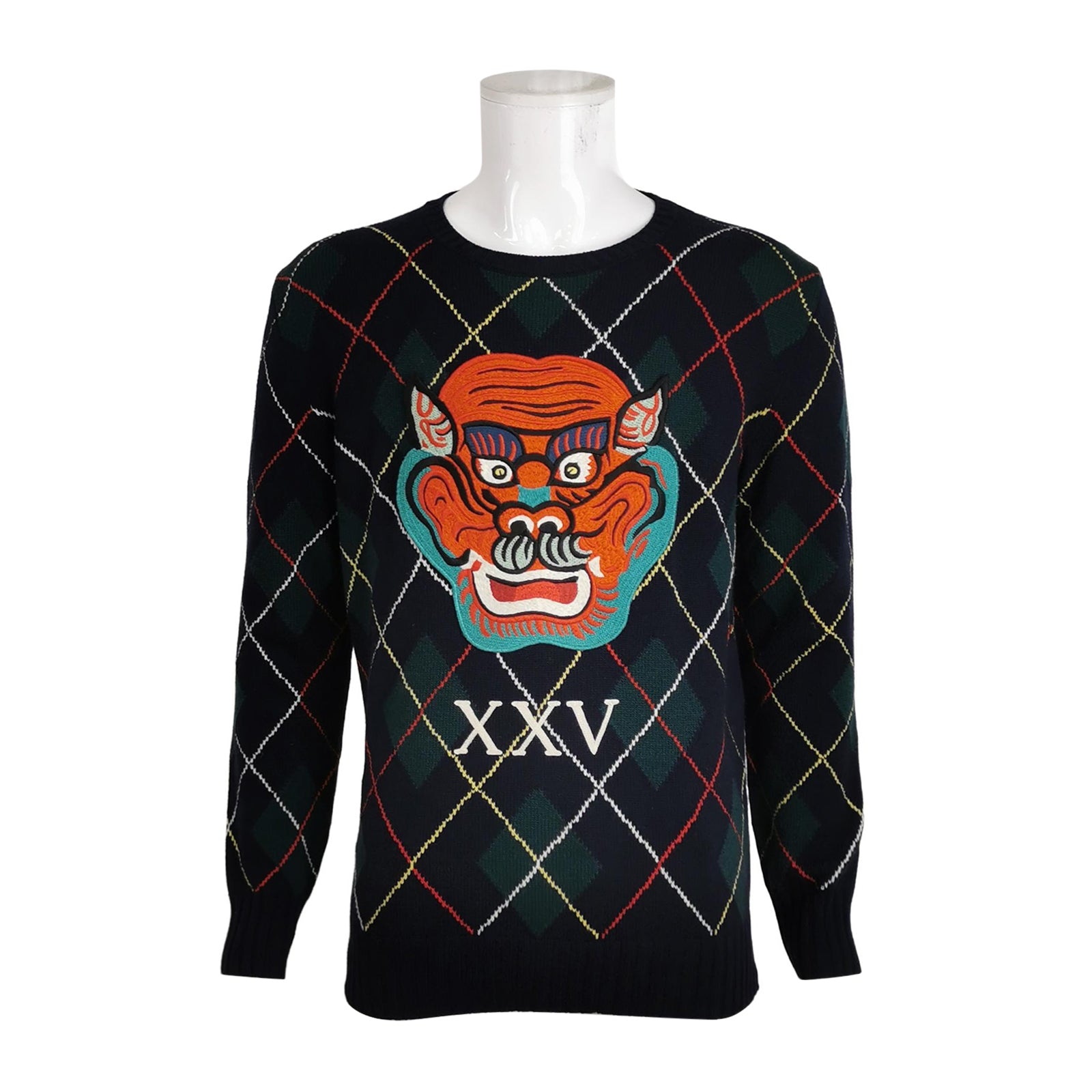Gucci Wool Patterned Crewneck Sweater S