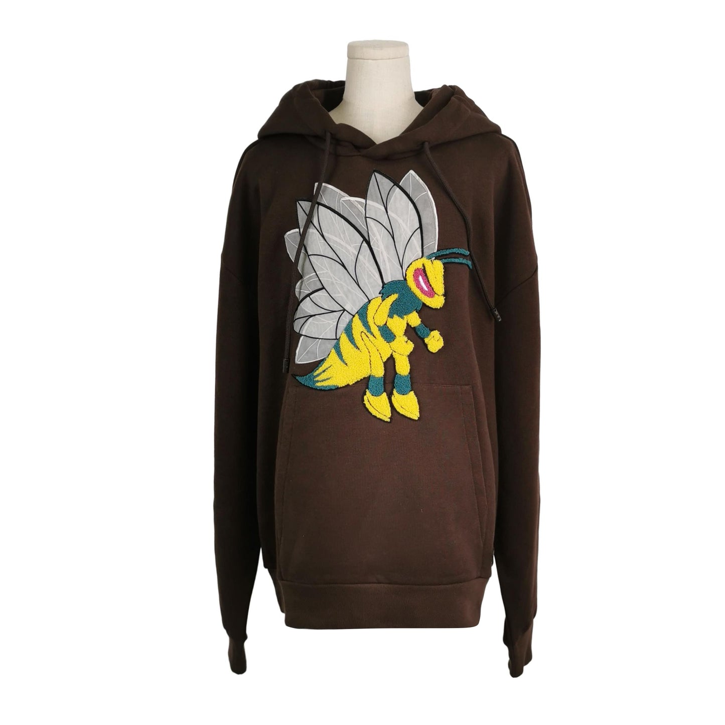 Louis Vuitton Brown Embroidered Bee Cotton Hoodie M