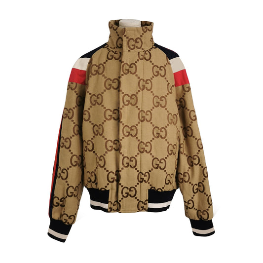 Gucci Double G Monogram Colorblock Cotton Jacket M