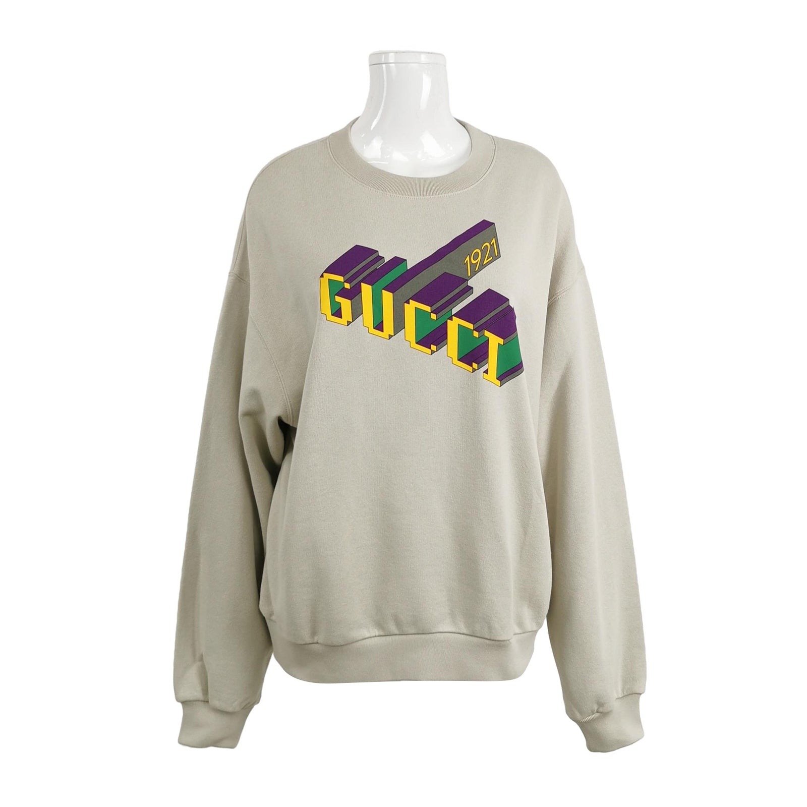 Gucci S Size Cotton Logo Crewneck Sweatshirt