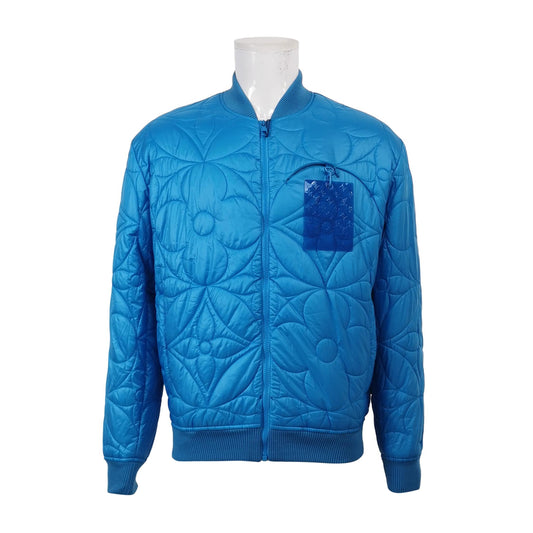 Louis Vuitton Quilted Zip Jacket Blue M