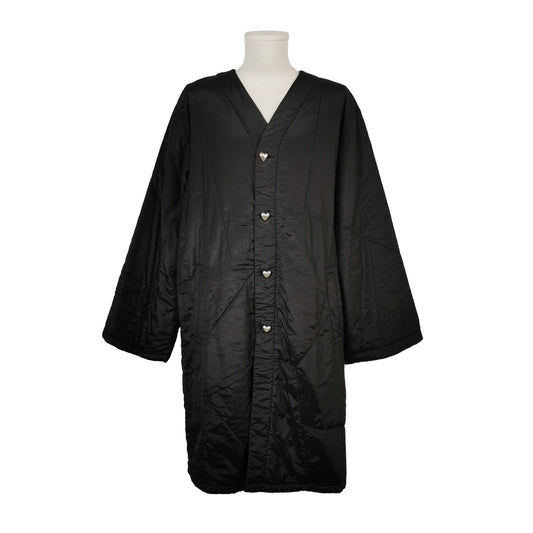 Acne Studios Cotton V-Neck Single-Breasted Padded Coat M