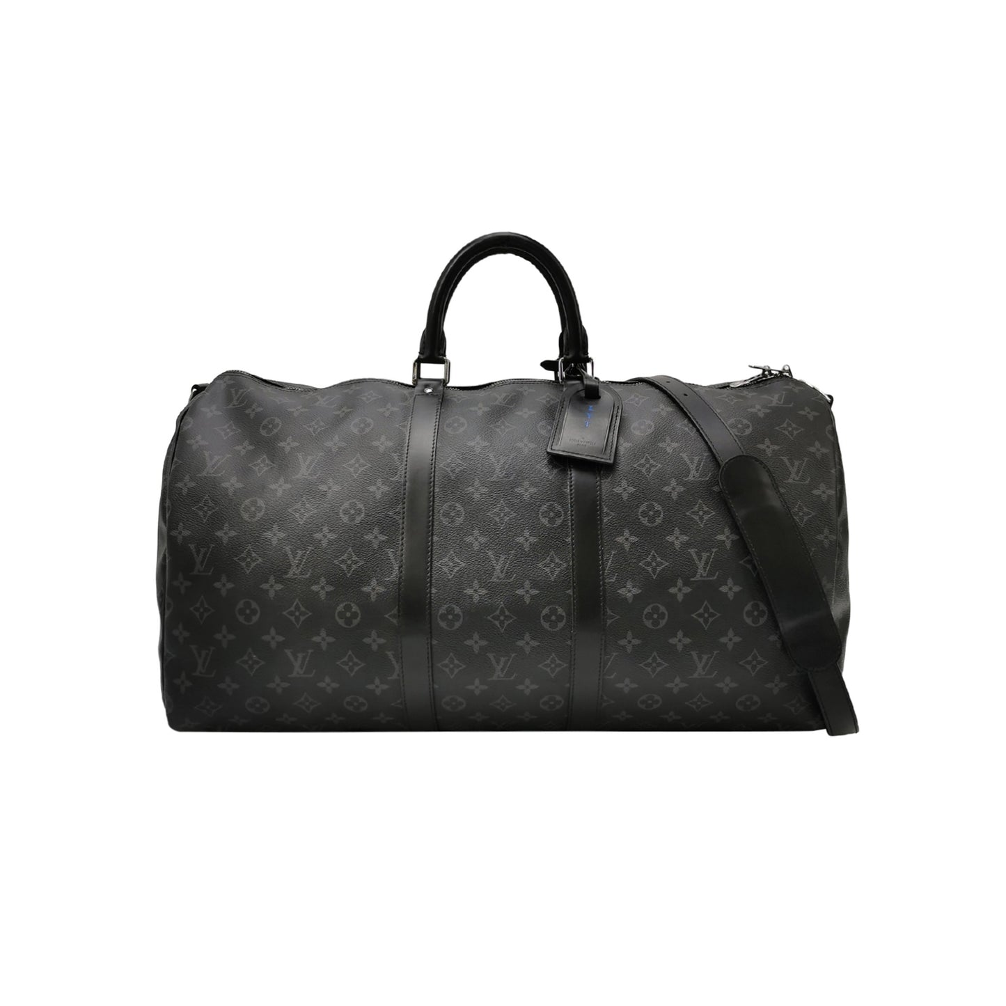 Louis Vuitton Keepall 55 Monogram Leather Duffle Bag