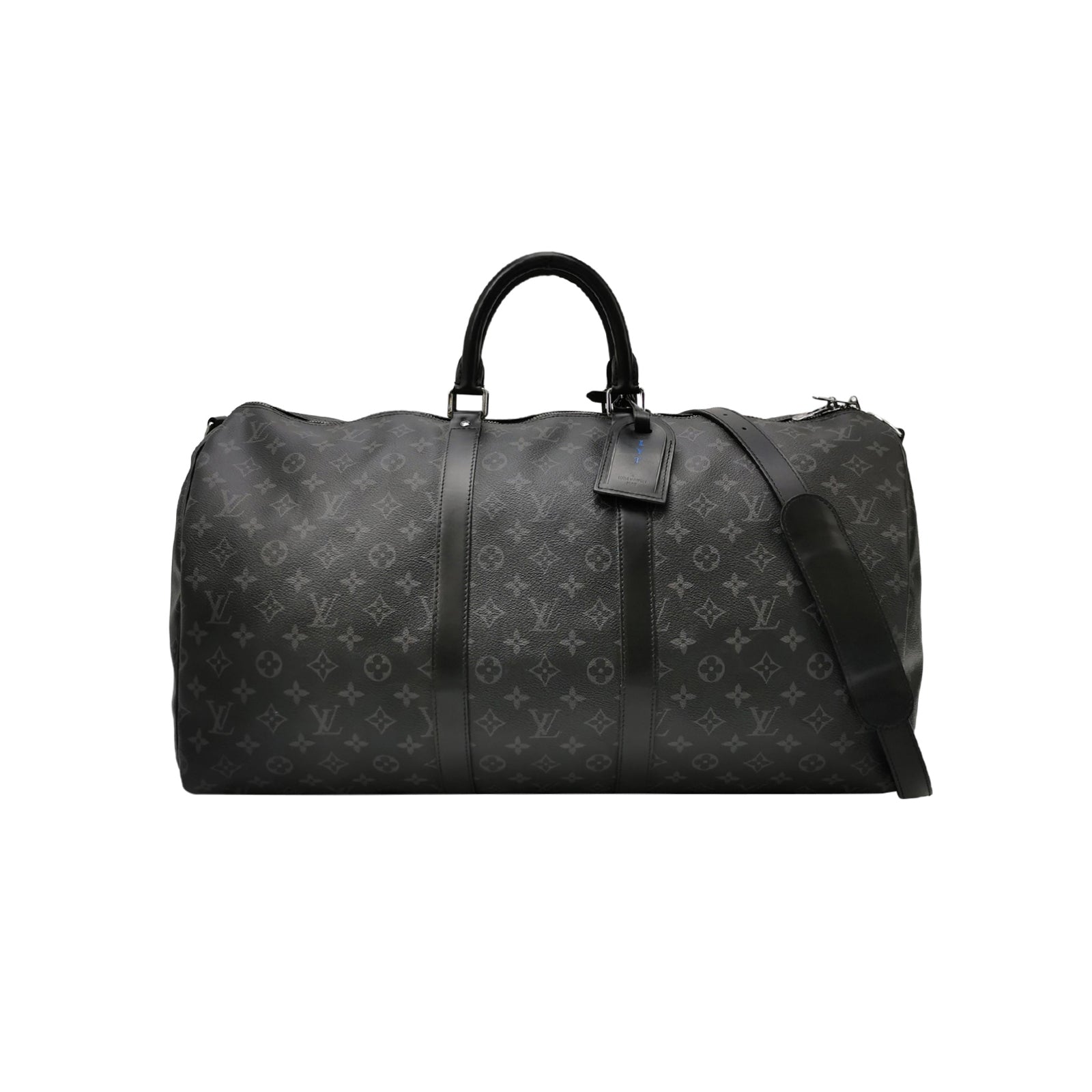 Louis Vuitton Keepall 55 Monogram Leather Duffle Bag