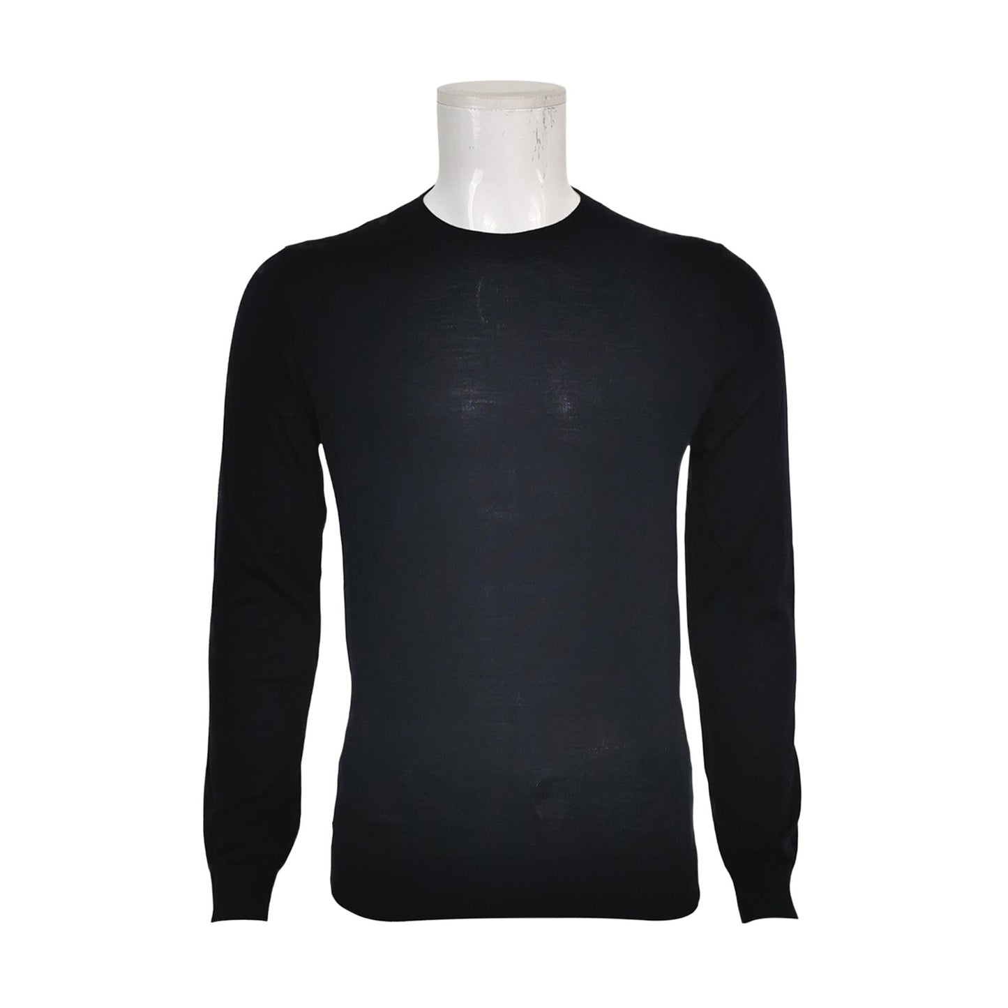 Valentino M Wool Solid Crew Neck Long Sleeve Sweater