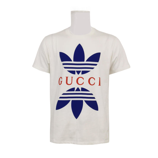 Gucci x Adidas XS Cotton Logo Crewneck T-Shirt