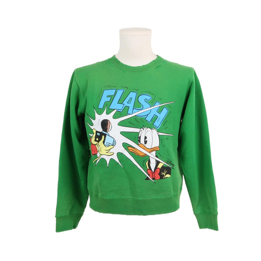 Gucci x Disney Donald Duck Print Green Sweatshirt XS