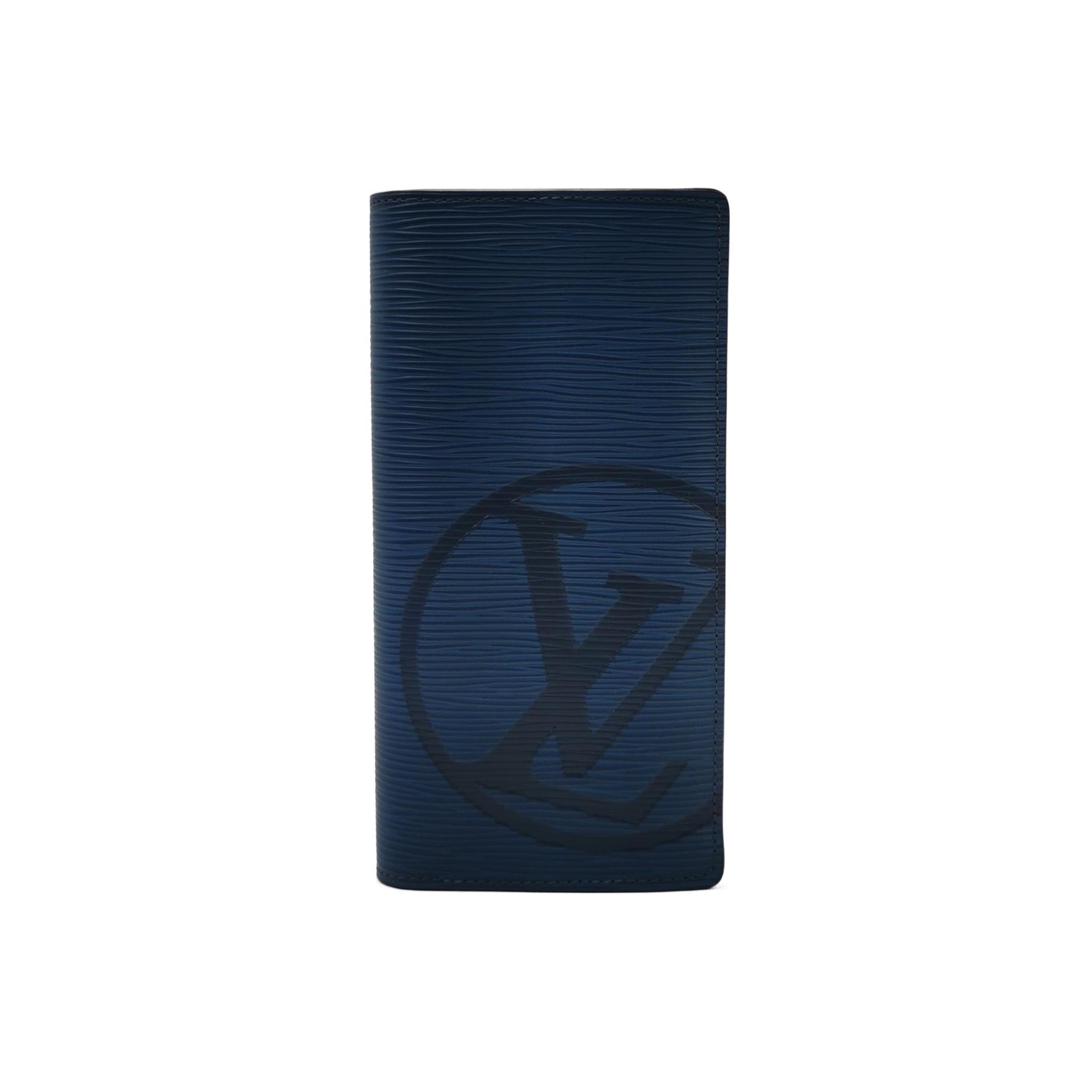 Louis Vuitton Brazza Blue Epi Leather Bifold Wallet