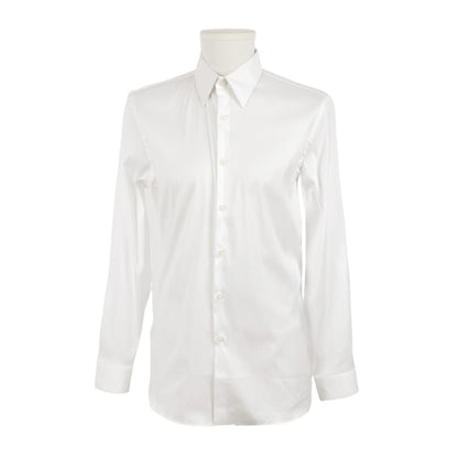 Prada Cotton Spread Collar Single-Breasted Shirt S