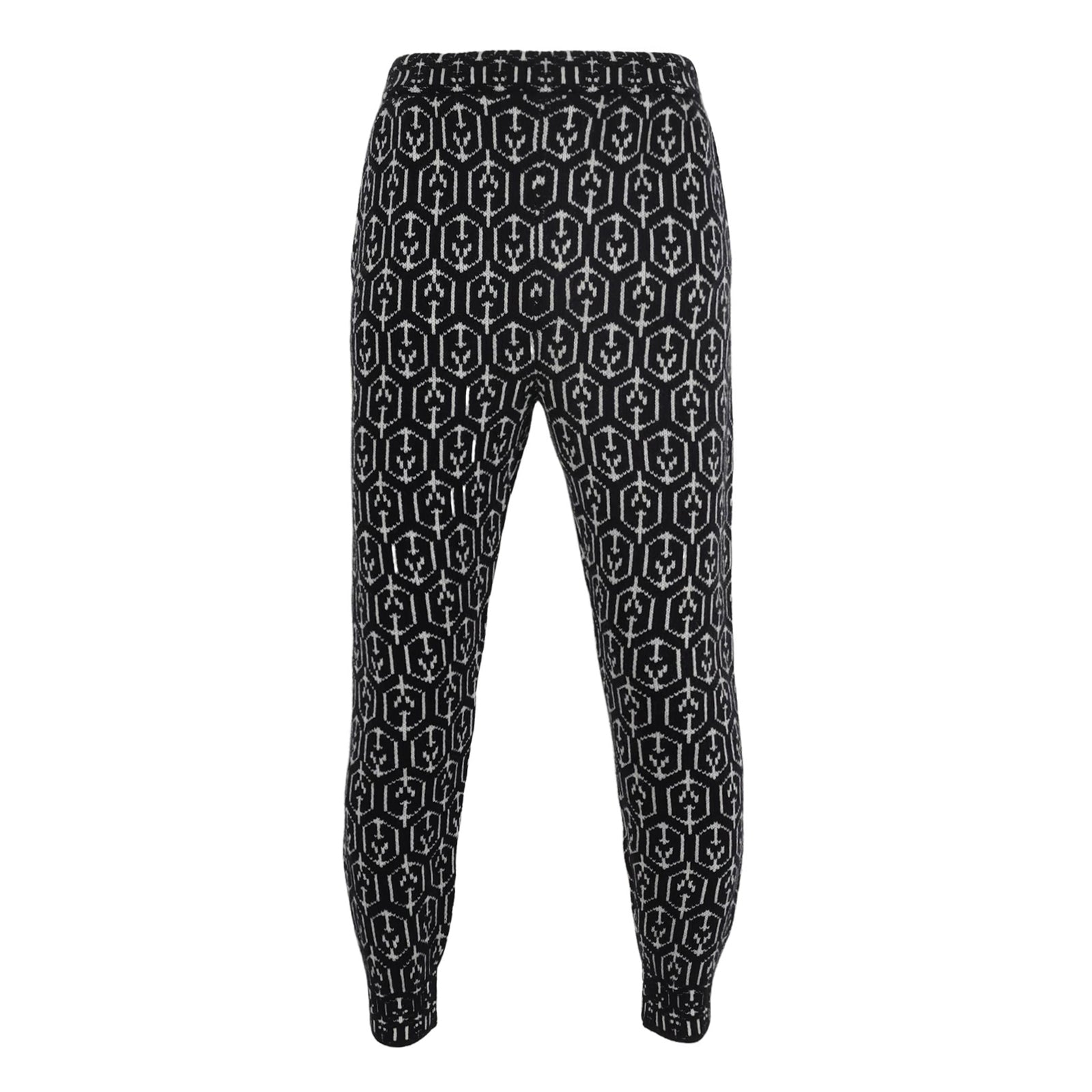 Prada XL Cashmere Blend Patterned Trousers