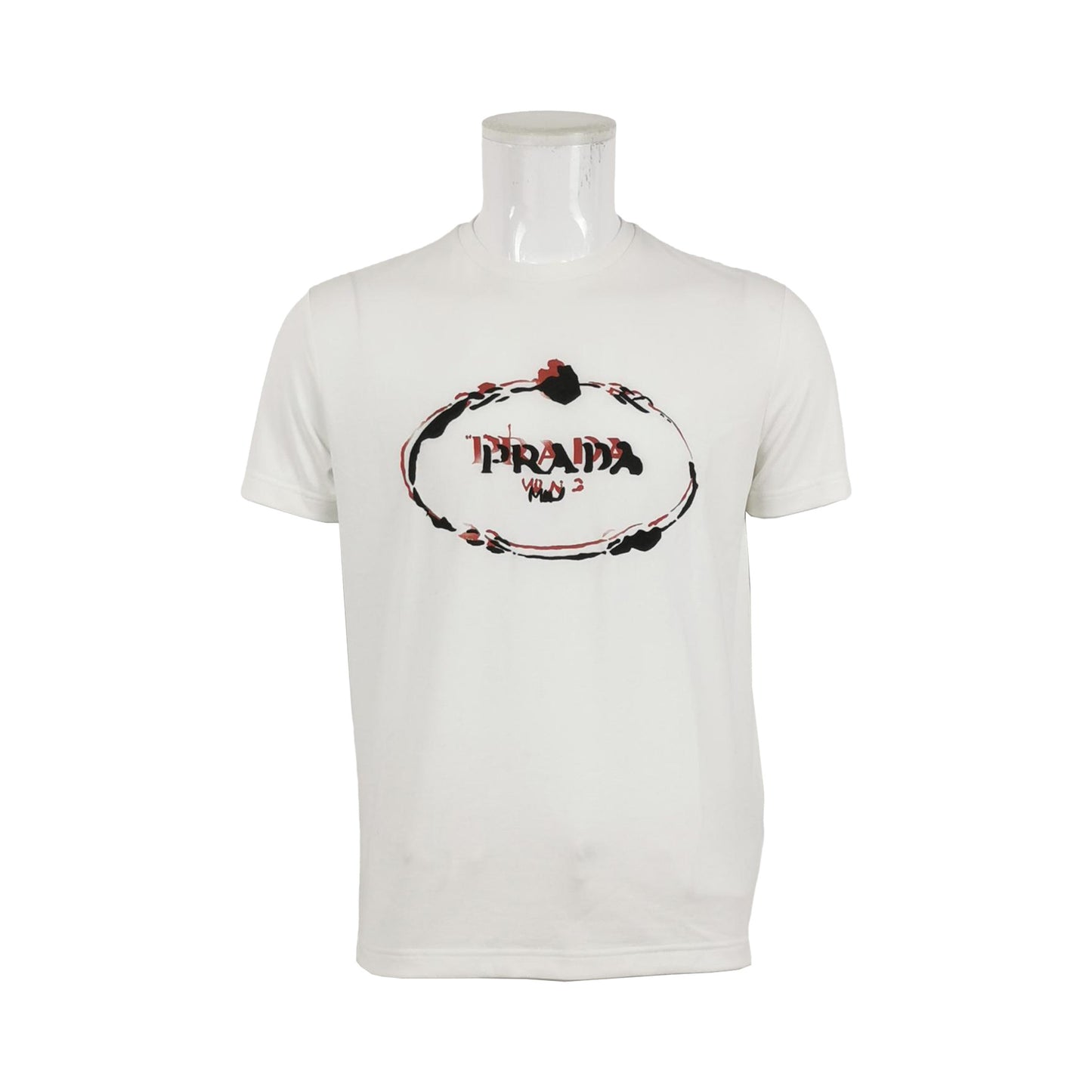 Prada Cotton Logo Crewneck T-Shirt Size M