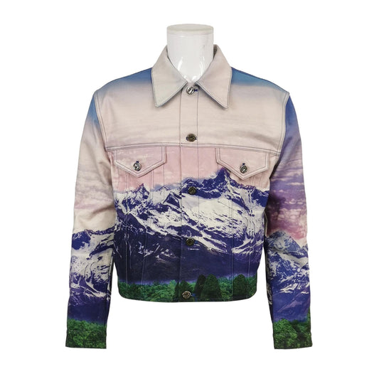 Louis Vuitton Cotton Colorblock Mountain Print Jacket