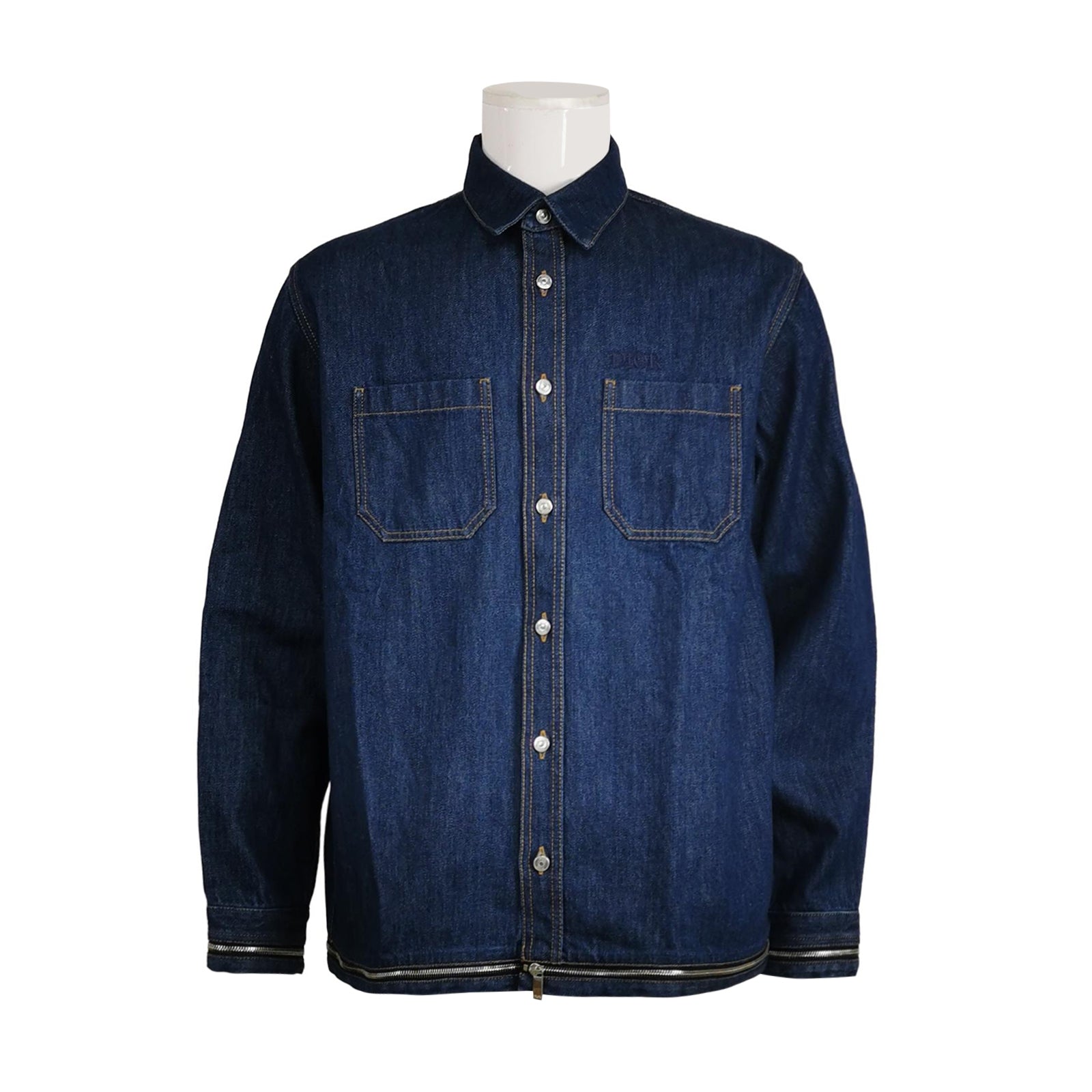 Dior Denim Button-Down Shirt Jacket L/41