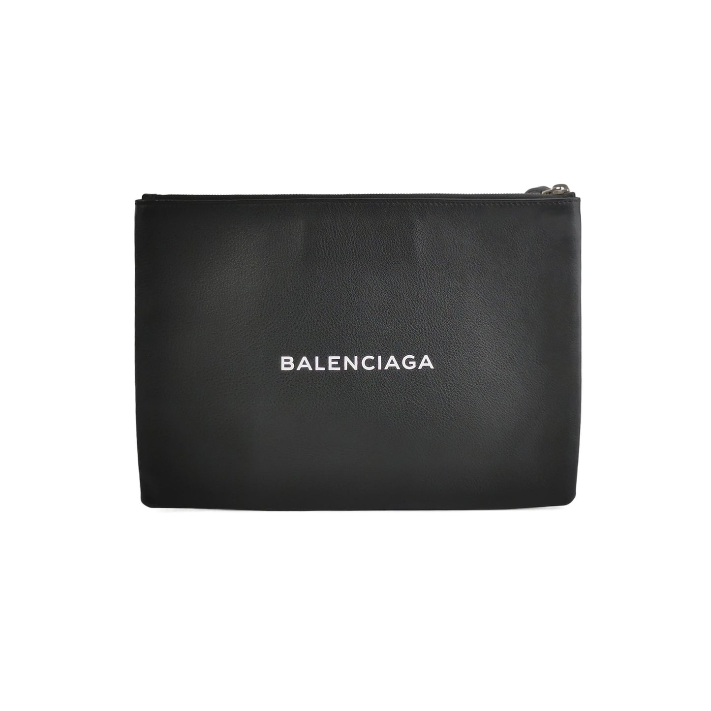 Balenciaga Everyday Leather Logo Clutch