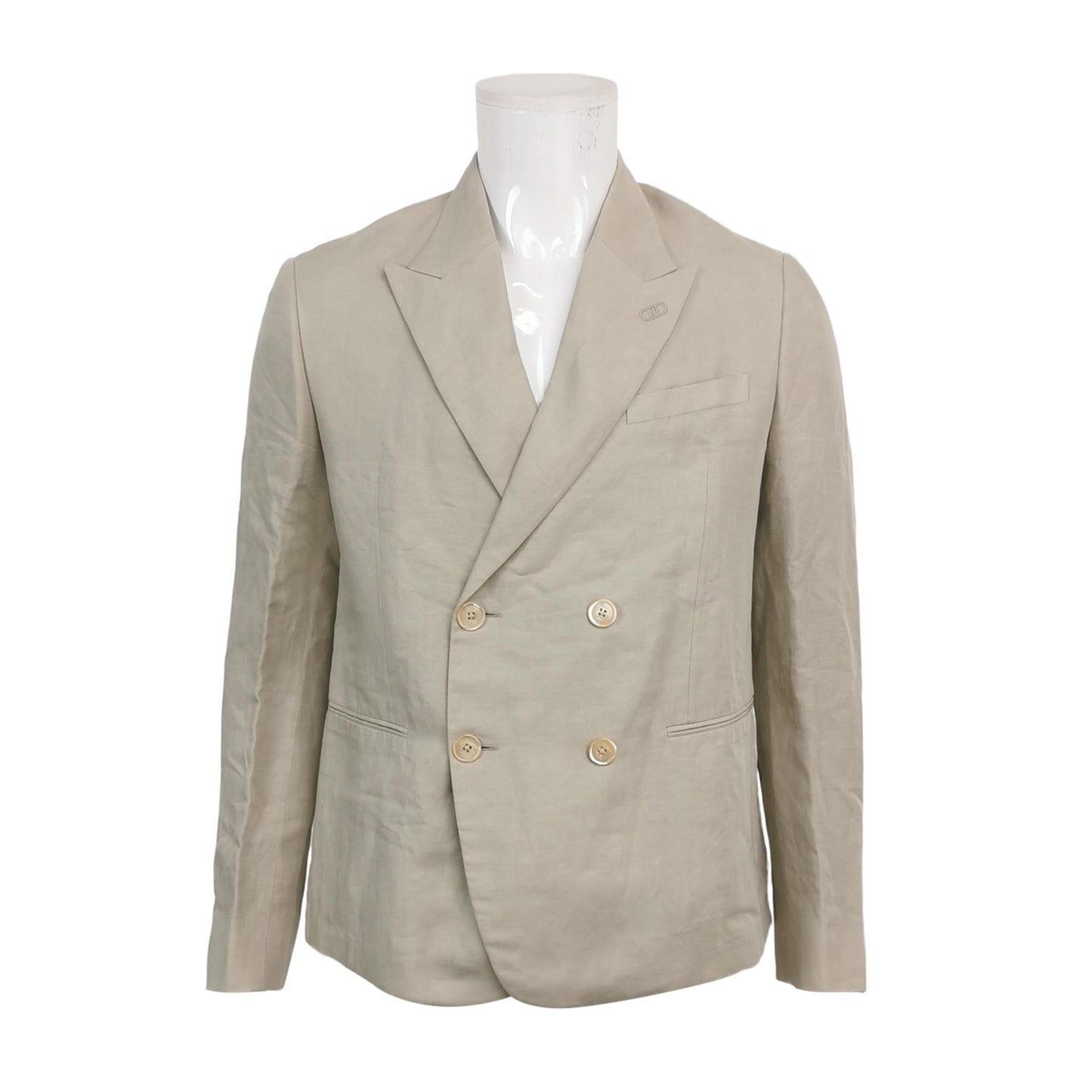 Fendi Cotton-Linen Lapel Jacket M