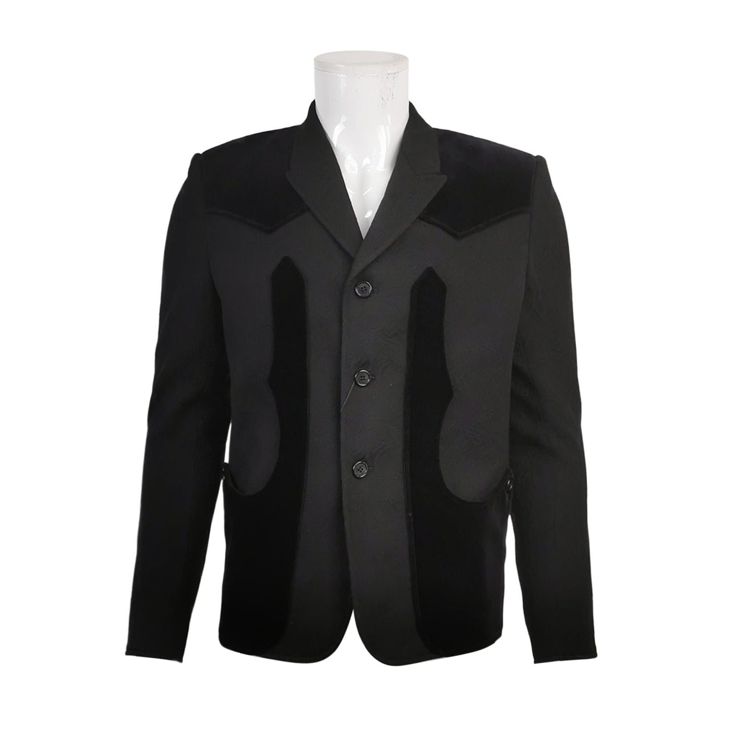 Saint Laurent Wool Single-Breasted Lapel Coat M