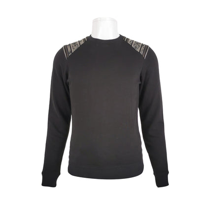 Saint Laurent XS Cotton Paneled Crewneck Sweatshirt