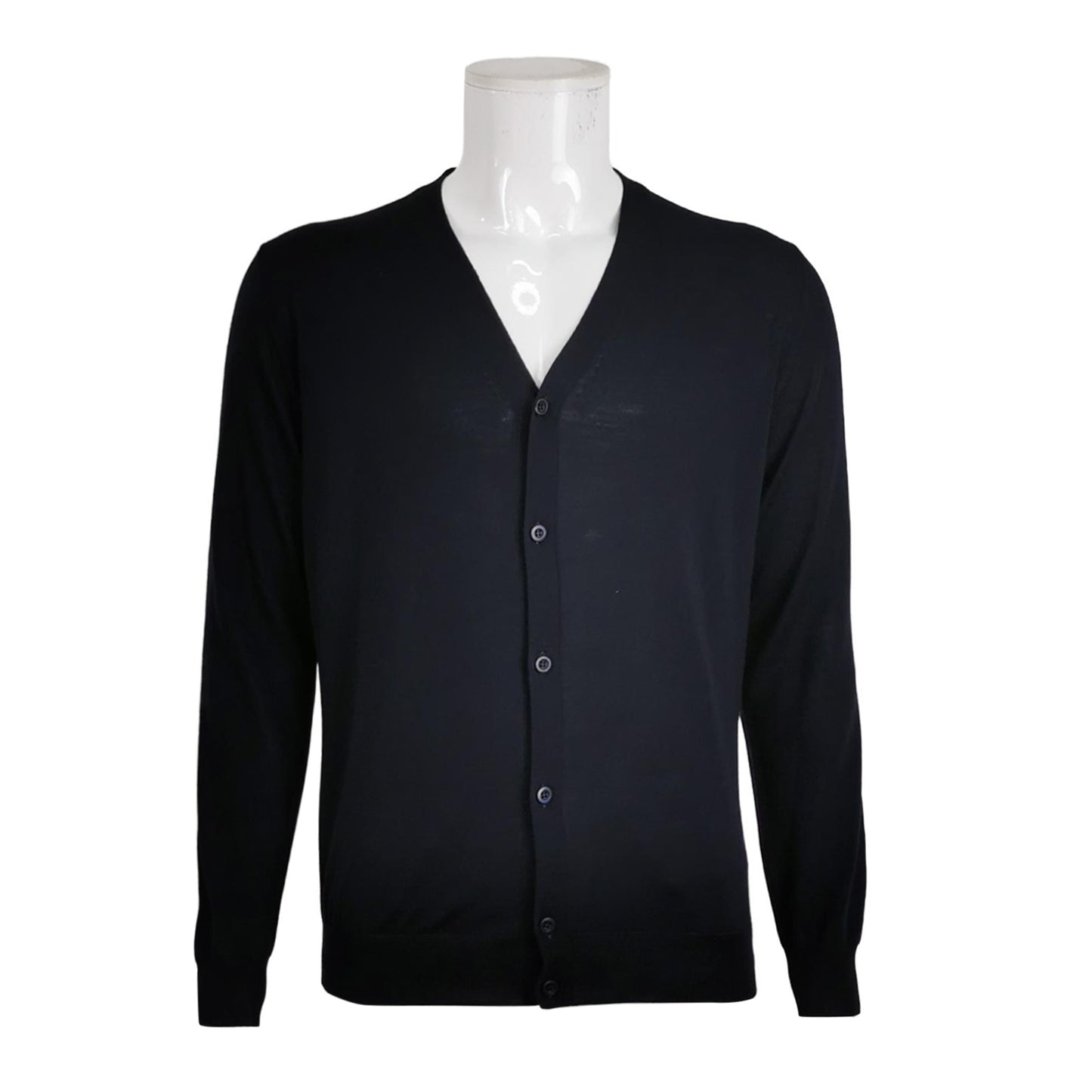 Prada Wool V-Neck Single-Breasted Cardigan