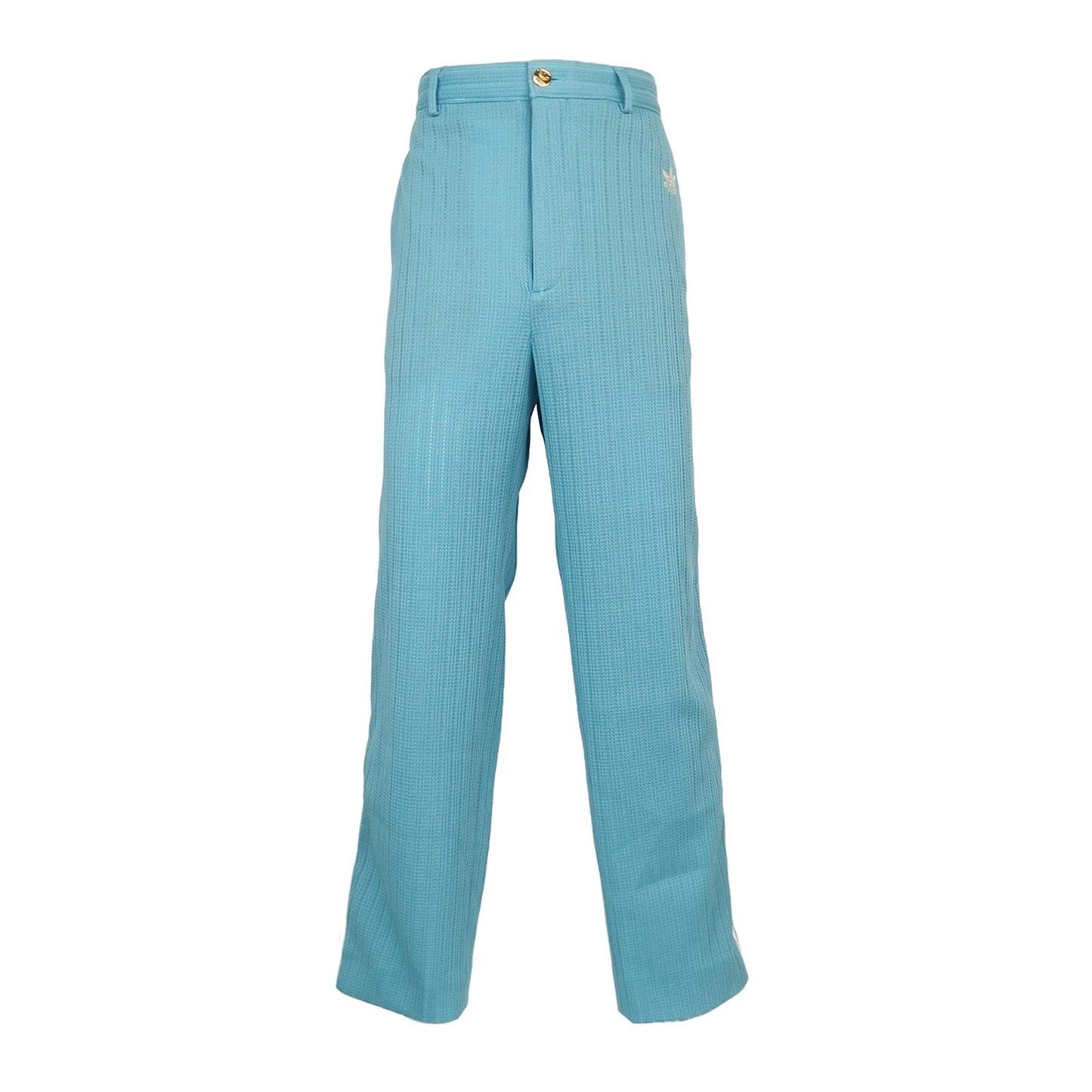 Gucci x Adidas Cotton Logo Blue Striped Pants