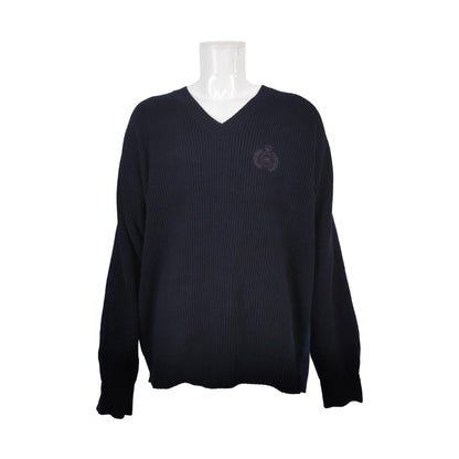 Balenciaga S Wool-Cashmere Blend V-Neck Sweater