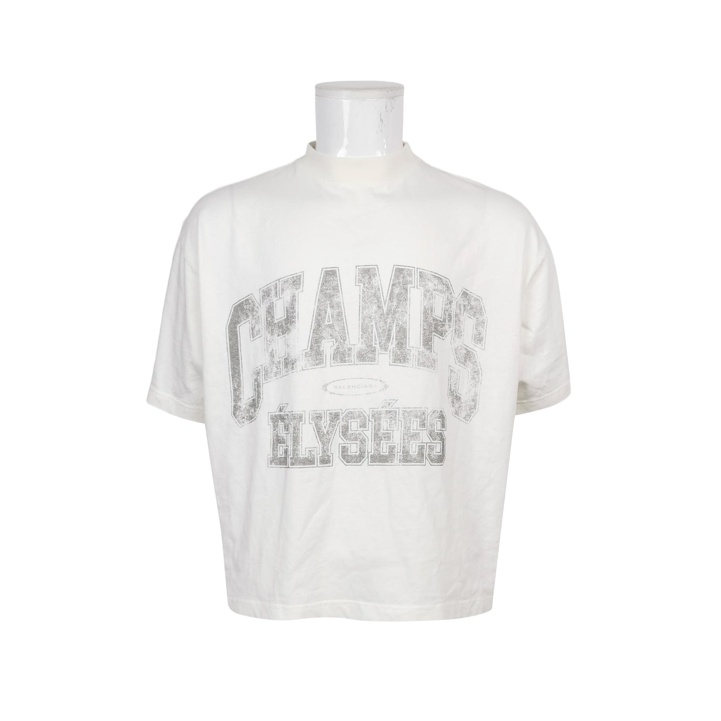 Balenciaga XS Cotton Crew Neck 'CHAMPS' T-Shirt