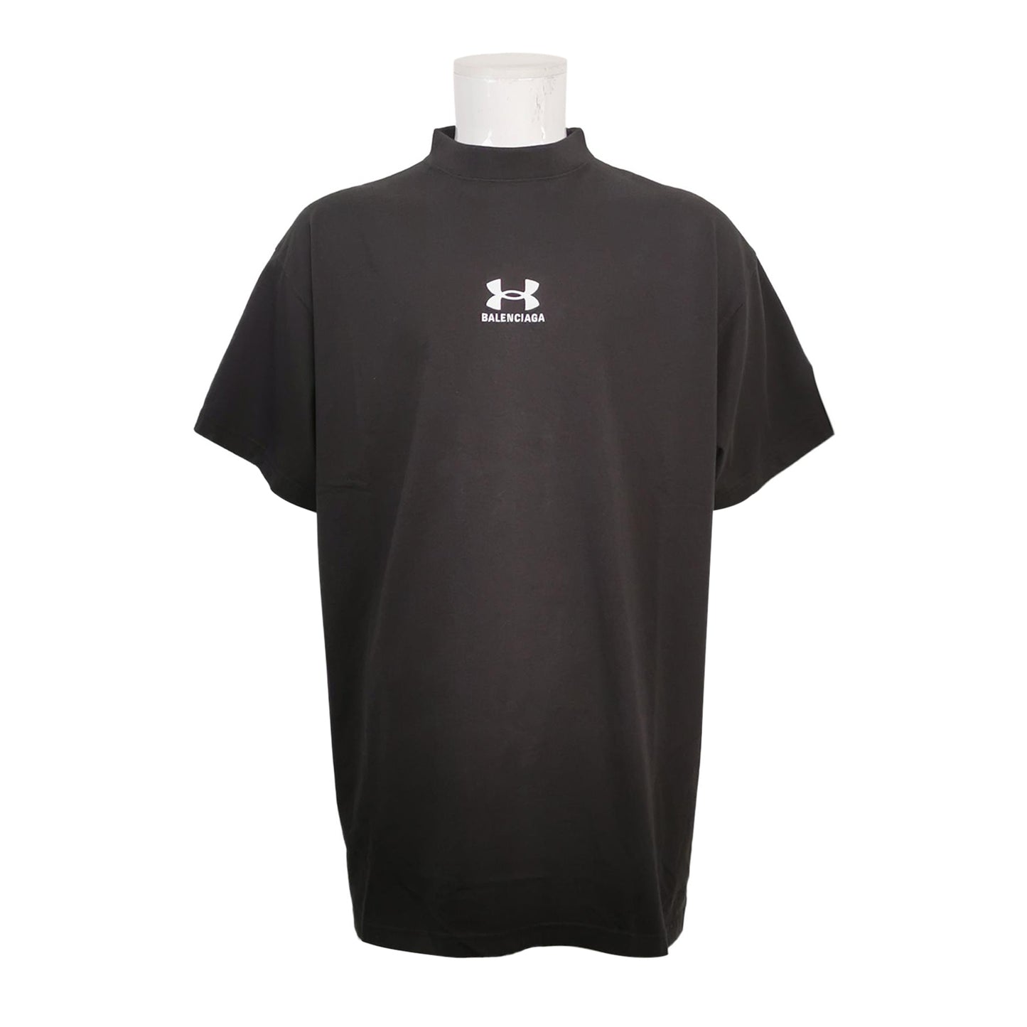 Balenciaga Black High-Neck Logo T-Shirt