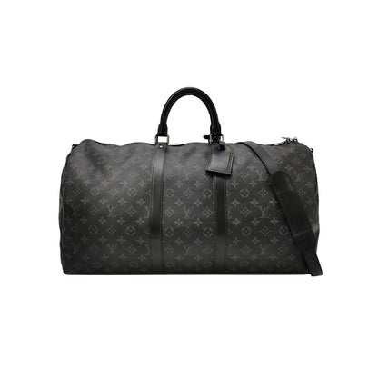 Louis Vuitton Keepall 55 Monogram Leather Duffle Bag