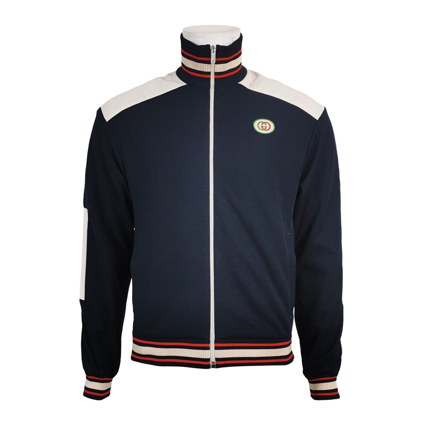 Gucci XS Color-Block Zip Cotton Jacket